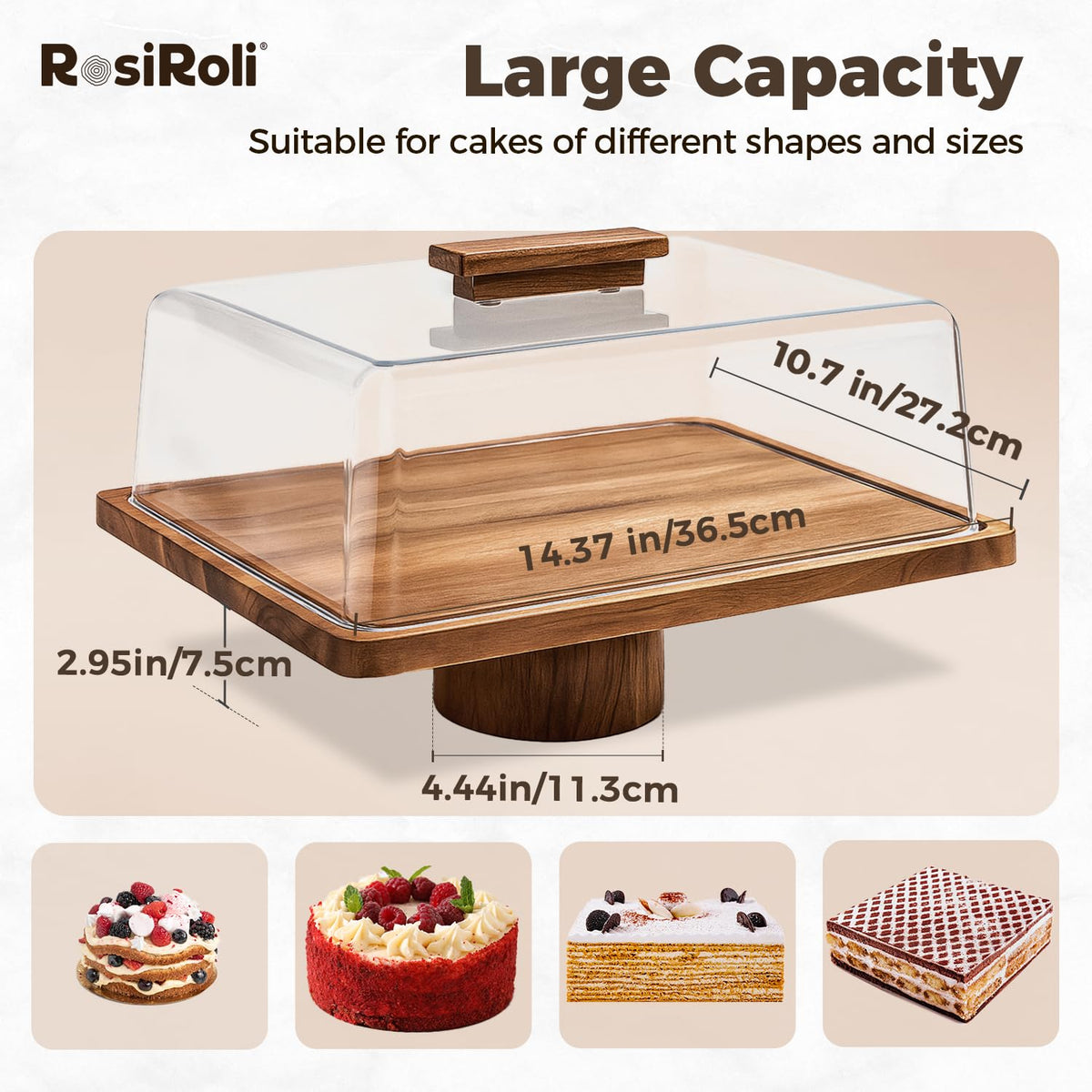RosiRoli easy-clean design with separable components simplifies maintenance after gatherings.