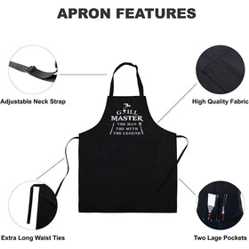 Rosoz waterproof and oil-proof fabric protects clothes during cooking.