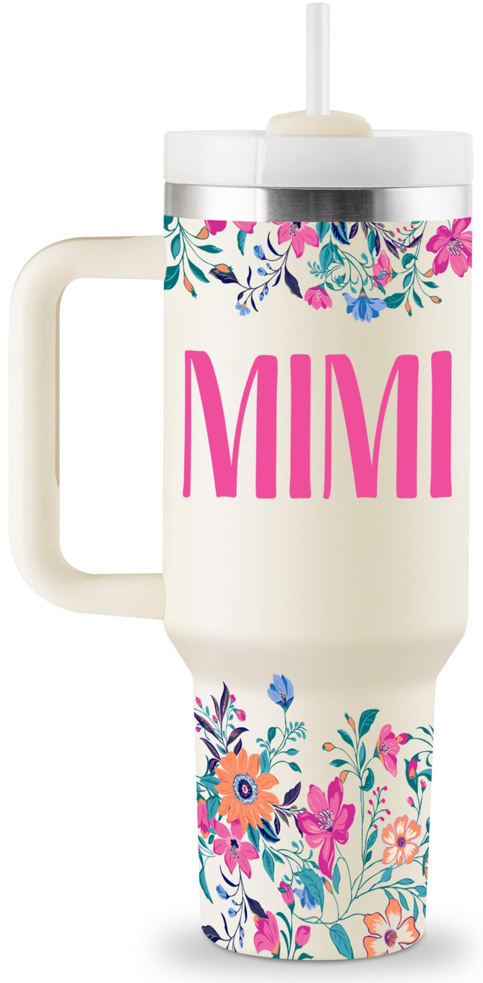 ROSTANTEN Mimi 40oz tumbler with lid and straw for on-the-go hydration.