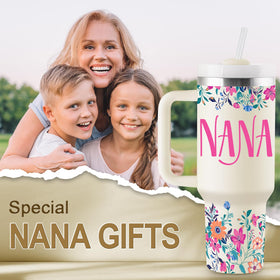 ROSTANTEN Nana tumbler straw included for easy sipping on the go.