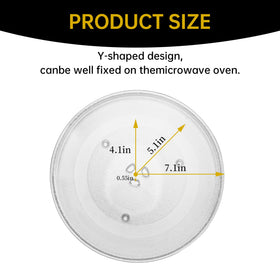 Rotaglass 14-inch turntable plate bottom view demonstrates sturdy construction for reliable performance