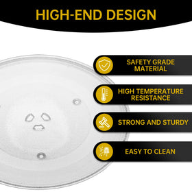 Rotaglass glass-tray closeup edge highlights scratch-resistant surface ideal for daily use