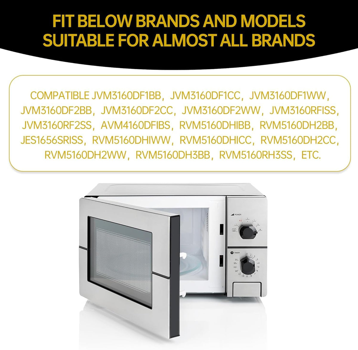 Rotaglass packaged-in-box image shows ready-to-install replacement for compatible microwaves