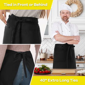 ROTANET easy-clean, machine-washable server apron for daily use