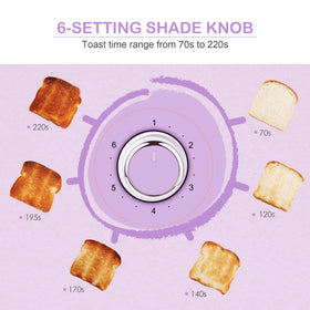 Roter Mond 2-Slice Toaster wide slots for thicker bread slices.