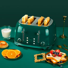 Roter Mond 4-Slice Toaster cord wrap feature keeps counter tidy