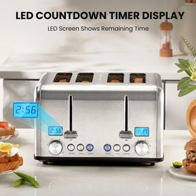 Roter Mond bagel defrost cancel buttons customize your breakfast.