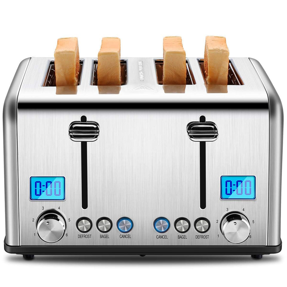 Roter Mond countdown display toaster showing remaining time for consistent toasting.