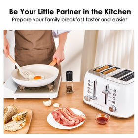 Roter Mond toaster stainless steel body resists rust and cleans easily