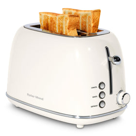 Roter Mond toaster front view in cream delivers even toast every time