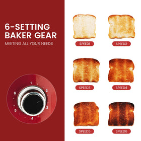 Toaster defrost mode evenly toasts frozen bread
