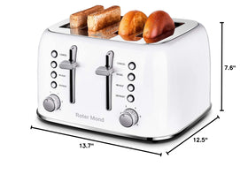 Roter Mond toaster dual control panels enable personalized settings for two slices