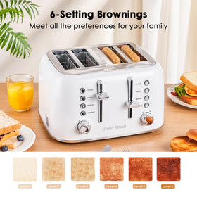 Roter Mond toaster removable crumb tray for quick cleanup