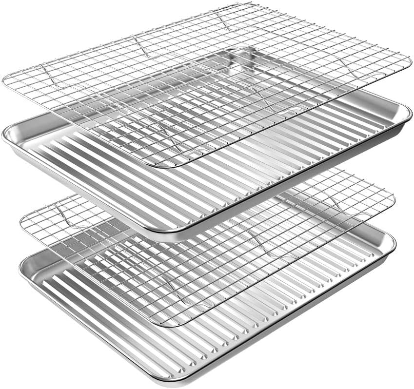 ROTTAY baking sheet with rack set for even baking and simple cooling.