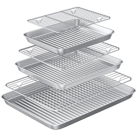 Rottay baking sheet with wire rack set in outer view, versatile for roasting and cooling.