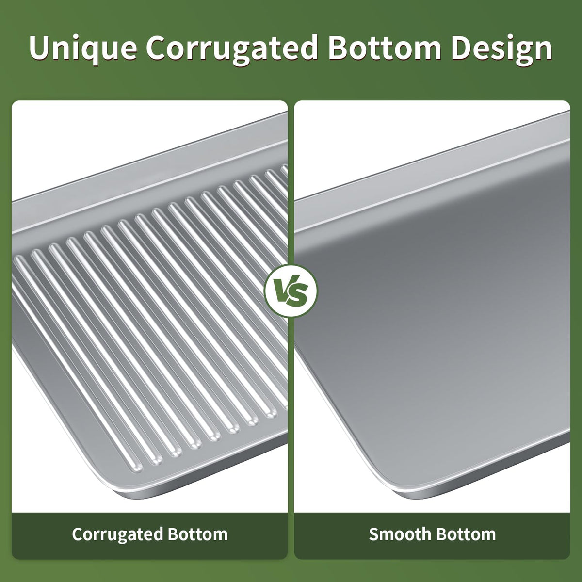 Rottay mirror-finish surface polish shown on pan for smooth, easy cleanup.