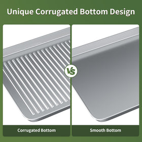 Rottay mirror-finish surface polish shown on pan for smooth, easy cleanup.