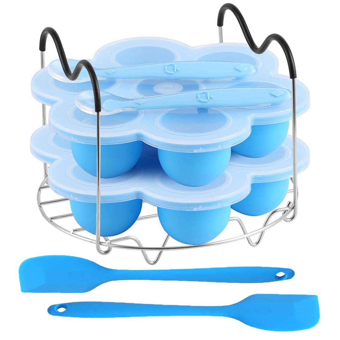 ROTTAY steamer rack with heat resistant handles for safe lifting.