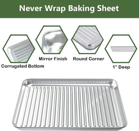 ROTTAY two-pan two-rack set fits standard ovens for versatile batch cooking