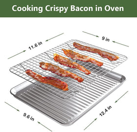 Rottay heavy duty bakeware resists warping for consistent oven results.