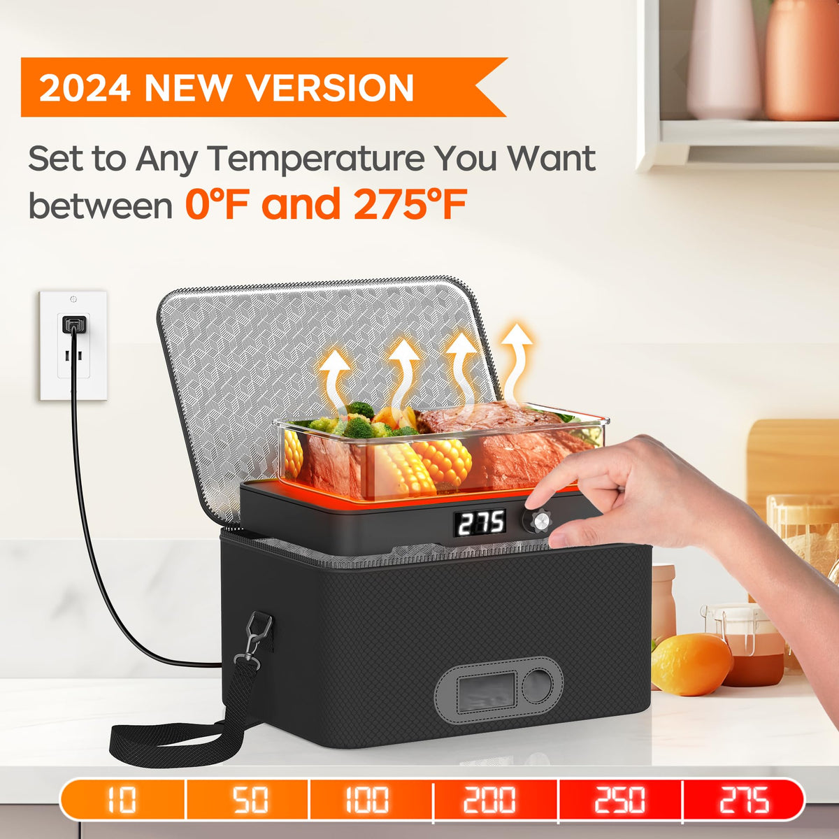 ROTTOGOON 12V/24V/110V connectors enable car and home heating anywhere.