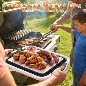 ROTTOGOON dishwasher-safe BBQ tub for quick, easy cleanup.