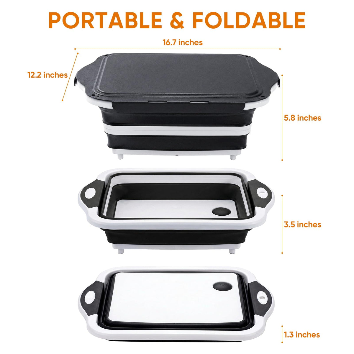 ROTTOGOON non-slip base provides stable prep on slick surfaces.
