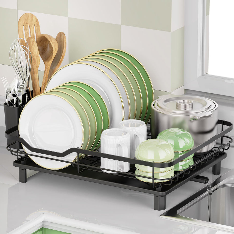 ROTTOGOON dish rack in stainless steel showing durable construction and rust resistance