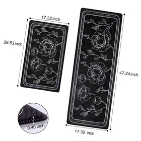 ROTTOGOON non-slip kitchen mat back view showing secure grip on floors.