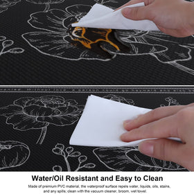 ROTTOGOON PVC kitchen mat close-up showing durable, wipe-clean surface.