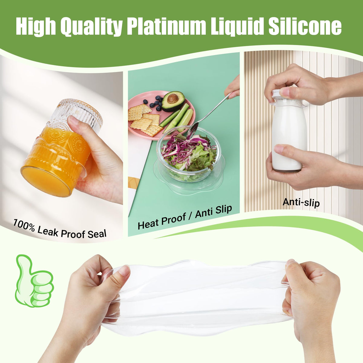 ROTTOGOON stretch lids offer anti-slip design to aid opening jars