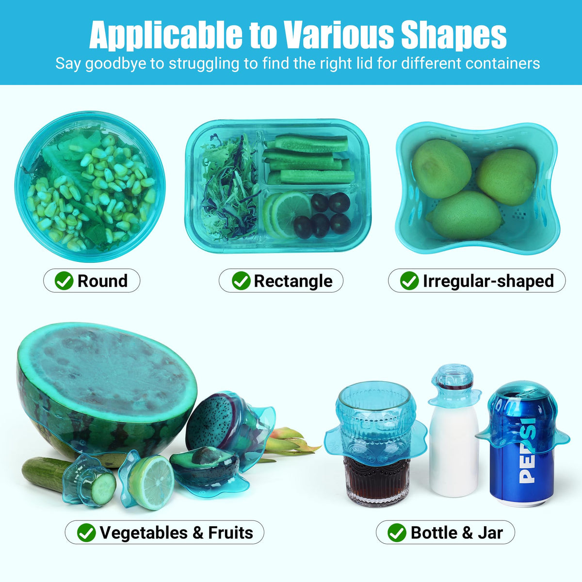 ROTTOGOON silicone lids are microwave-safe and heat resistant for reheating.