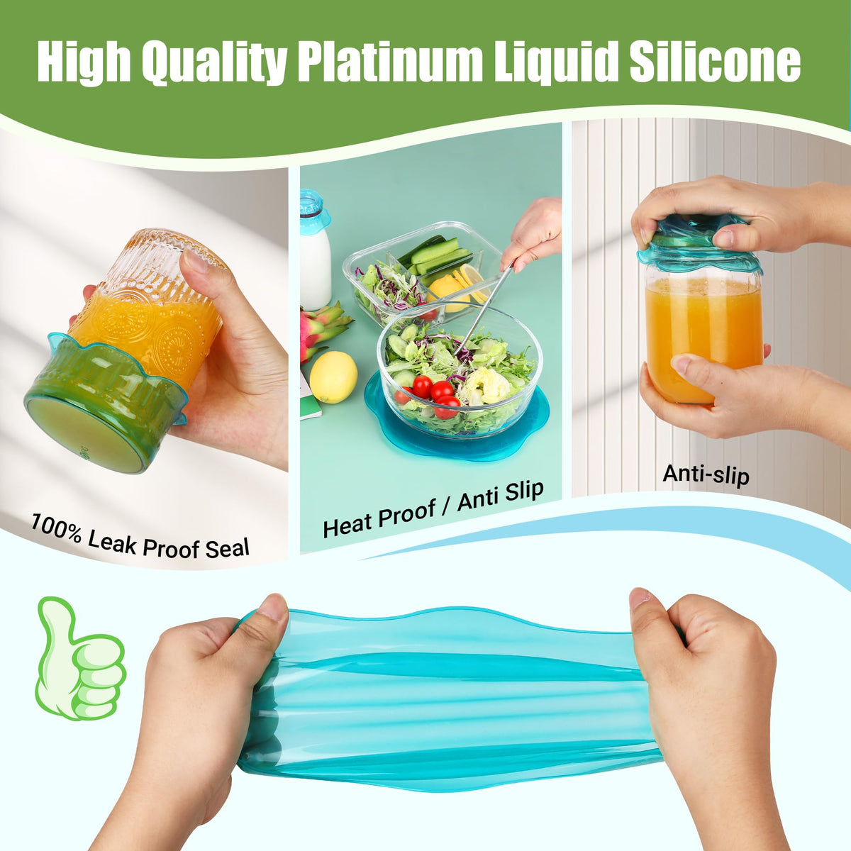 ROTTOGOON lids double as non-slip mats and jar-opening aids.