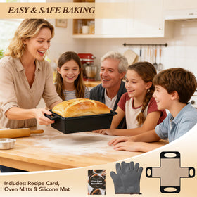 ROTTOGOON stackable loaf pan saves space while keeping workspace tidy