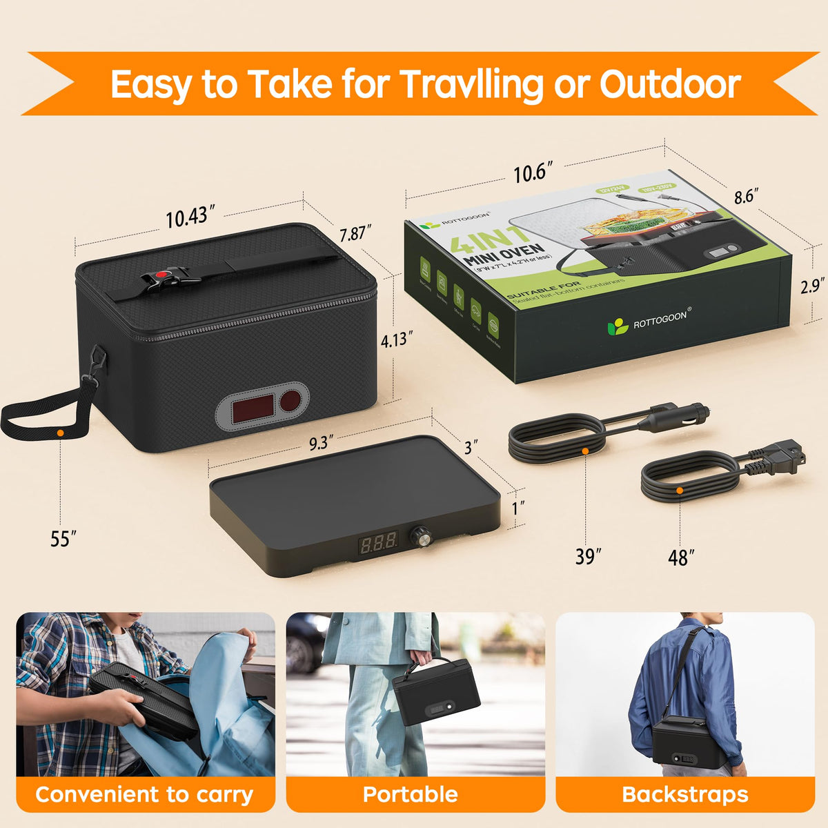 ROTTOGOON ideal for camping and picnics, convenient road-trip meal prep.