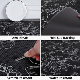 ROTTOGOON waterproof kitchen mat surface highlighting easy-clean design.
