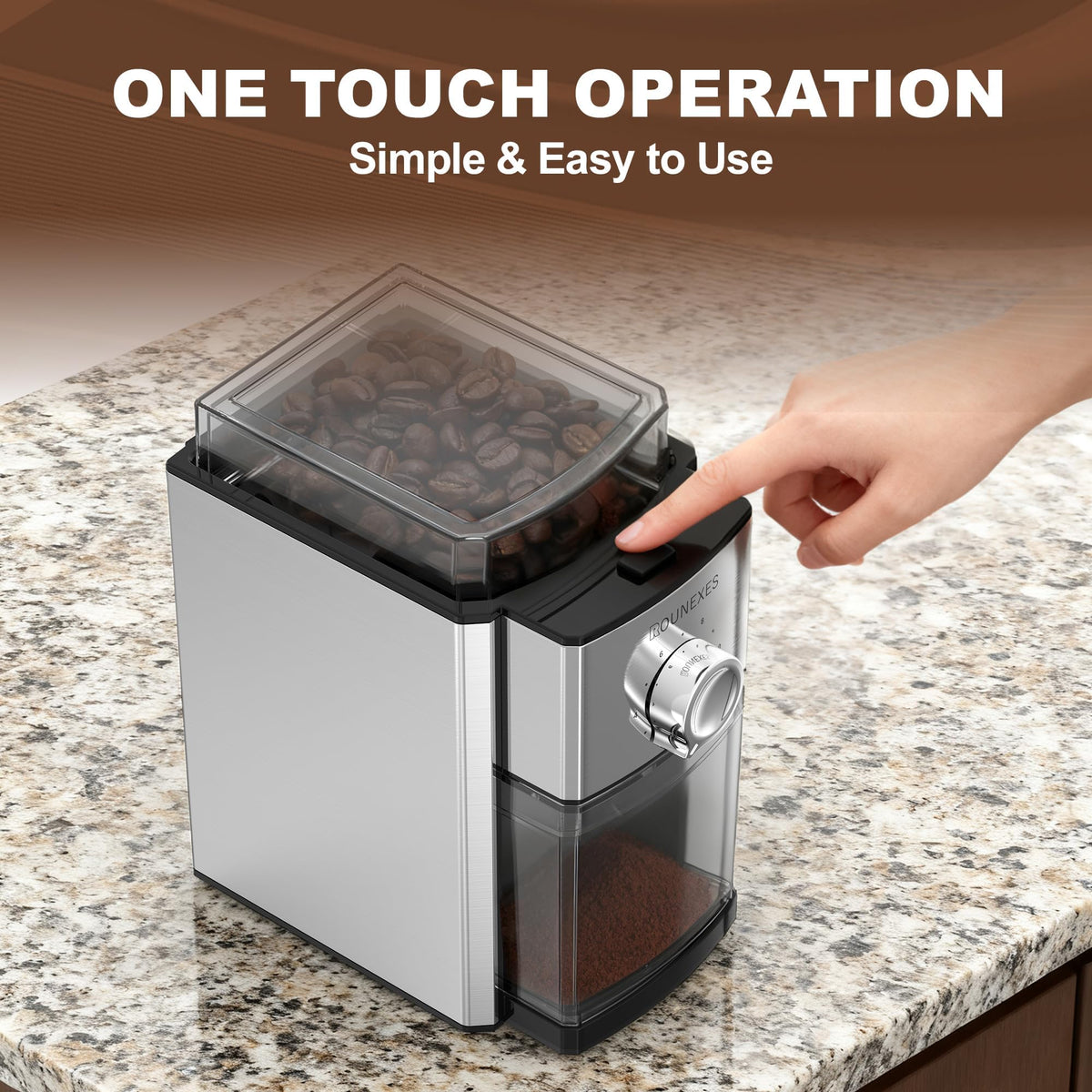 ROUNEXES compact durable body highlights space saving stainless steel construction.