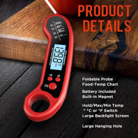 ROUUO kitchen magnet keeps the thermometer within reach