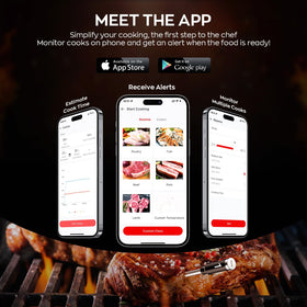 ROUUO cooking scenarios in action: grill, smoker, oven, or air fryer.