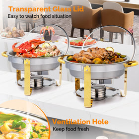 ROVSUN bottom tray with fuel holders maintaining steady warmth