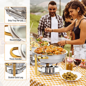 ROVSUN buffet table setup ideal for weddings and parties