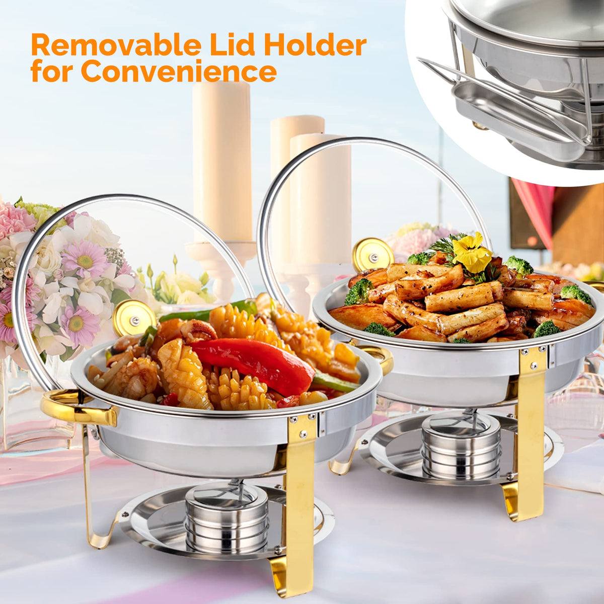ROVSUN removable lid holder keeping lids tidy during service