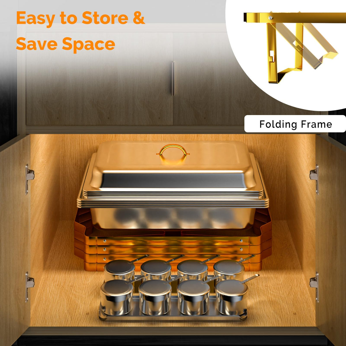 ROVSUN foldable frame enables quick assembly at venues.