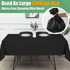RowinsyDD disposable tablecloth rolled up for quick cleanup