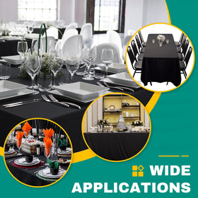 RowinsyDD large rectangle tablecloth fits most rectangular tables for generous coverage.