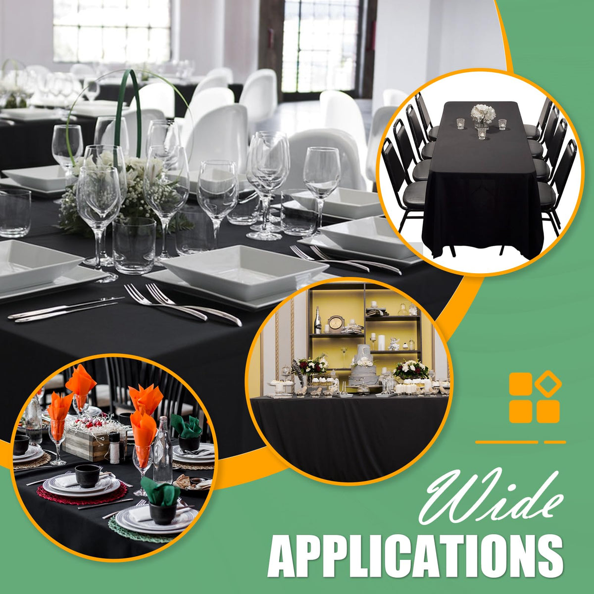 RowinsyDD multi-purpose tablecloth used for holidays and outdoor events