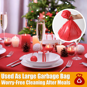 RowinsyDD outdoor party setup with red cover protecting surfaces