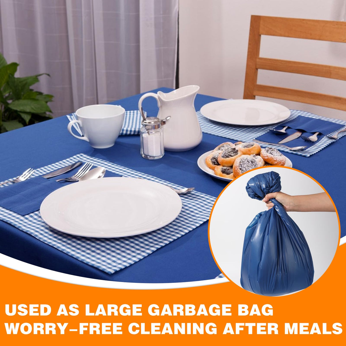 RowinsyDD waterproof and stain-resistant tablecloth for parties