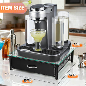 ROWISE 36-capsule capacity drawer organizes flavors neatly for quick selection.