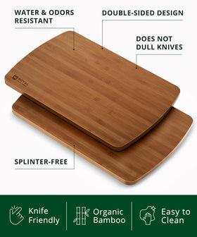 ROYAL CRAFT WOOD bamboo cutting board 12x8 ideal for compact prep
